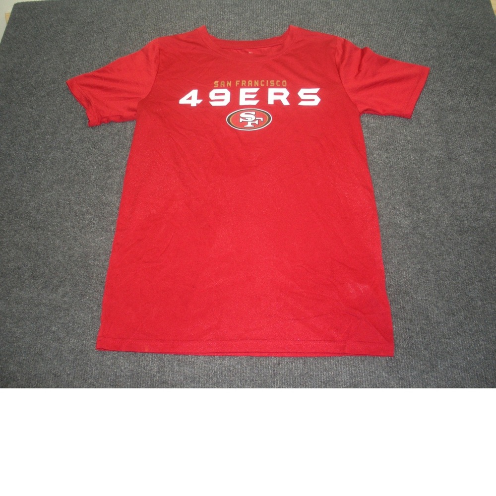 NFL Team Apparel San Francisco 49ers Red Youth XL 14/16 Graphic T-Shirt